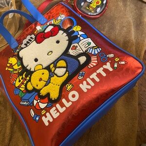Hello Kitty 50th Anniversary Metallic Bag w/Coin Bag Loungefly BRAND  like new